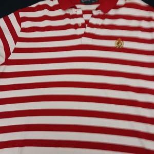 Peppermint pattern polo shirt